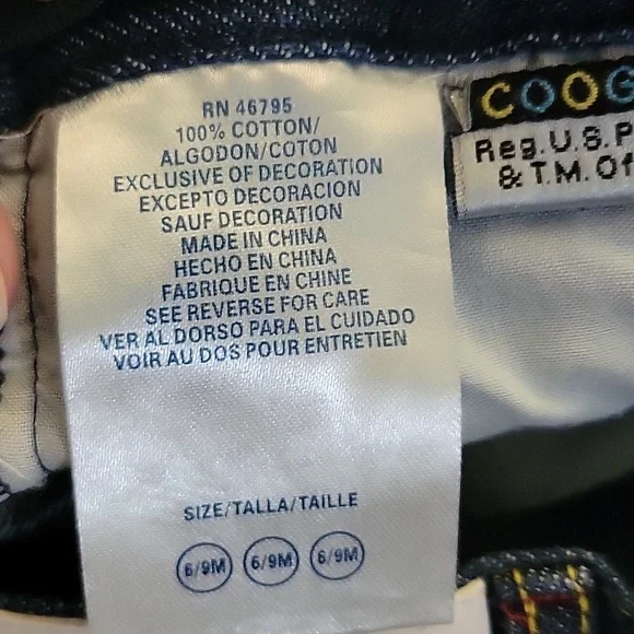 Coogi | Baby Boys Dark Wash Jeans in Size 6-9 Months - Heard The Buzz? - Picture 7 of 9